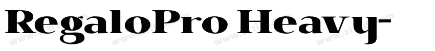 RegaloPro Heavy字体转换